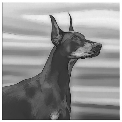 Buy Doberman Canvas Wall Art online | Roscoe & Charlie