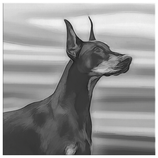 Buy Doberman Canvas Wall Art online | Roscoe & Charlie