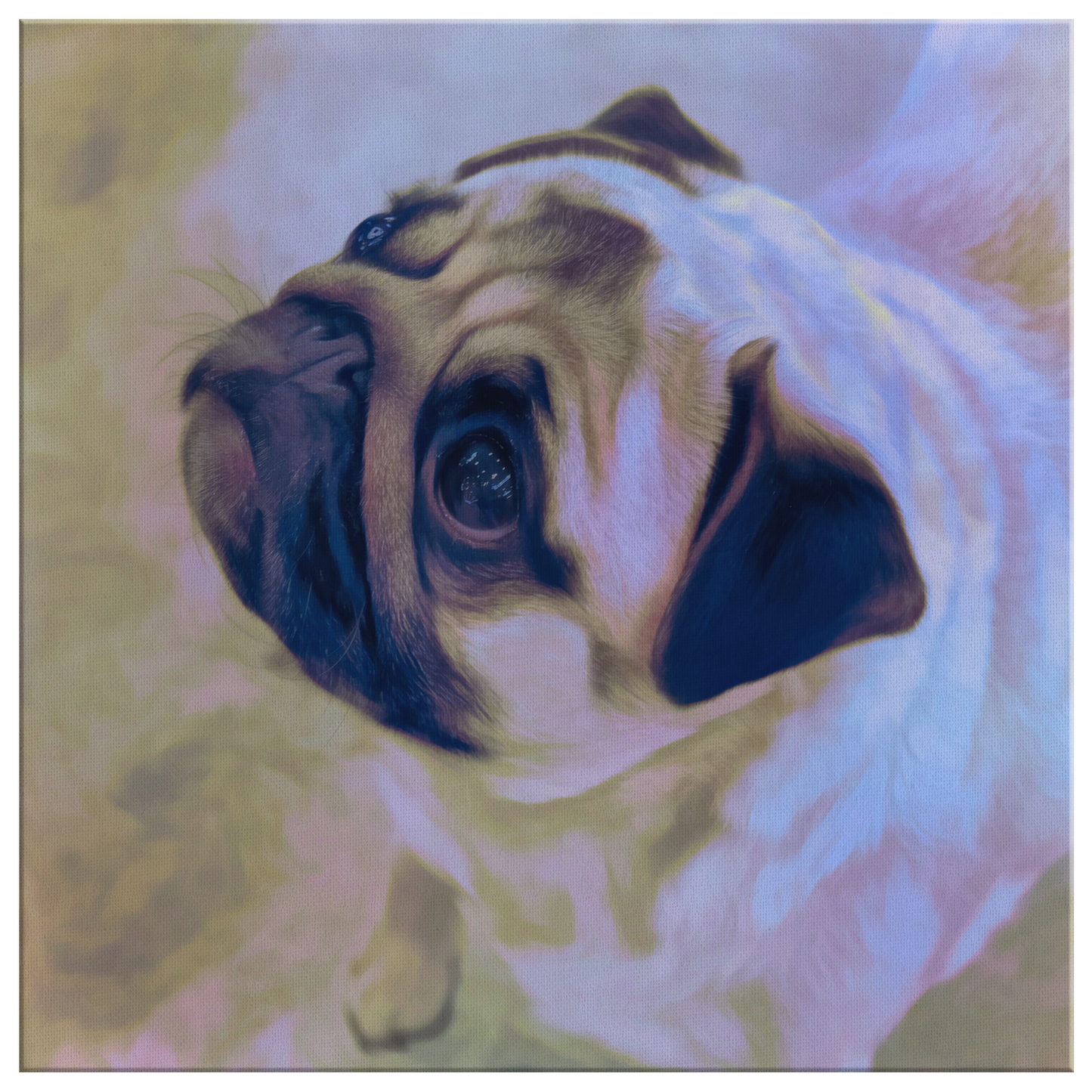 Buy Pug Wall Canvas Online | Roscoe & Charlie