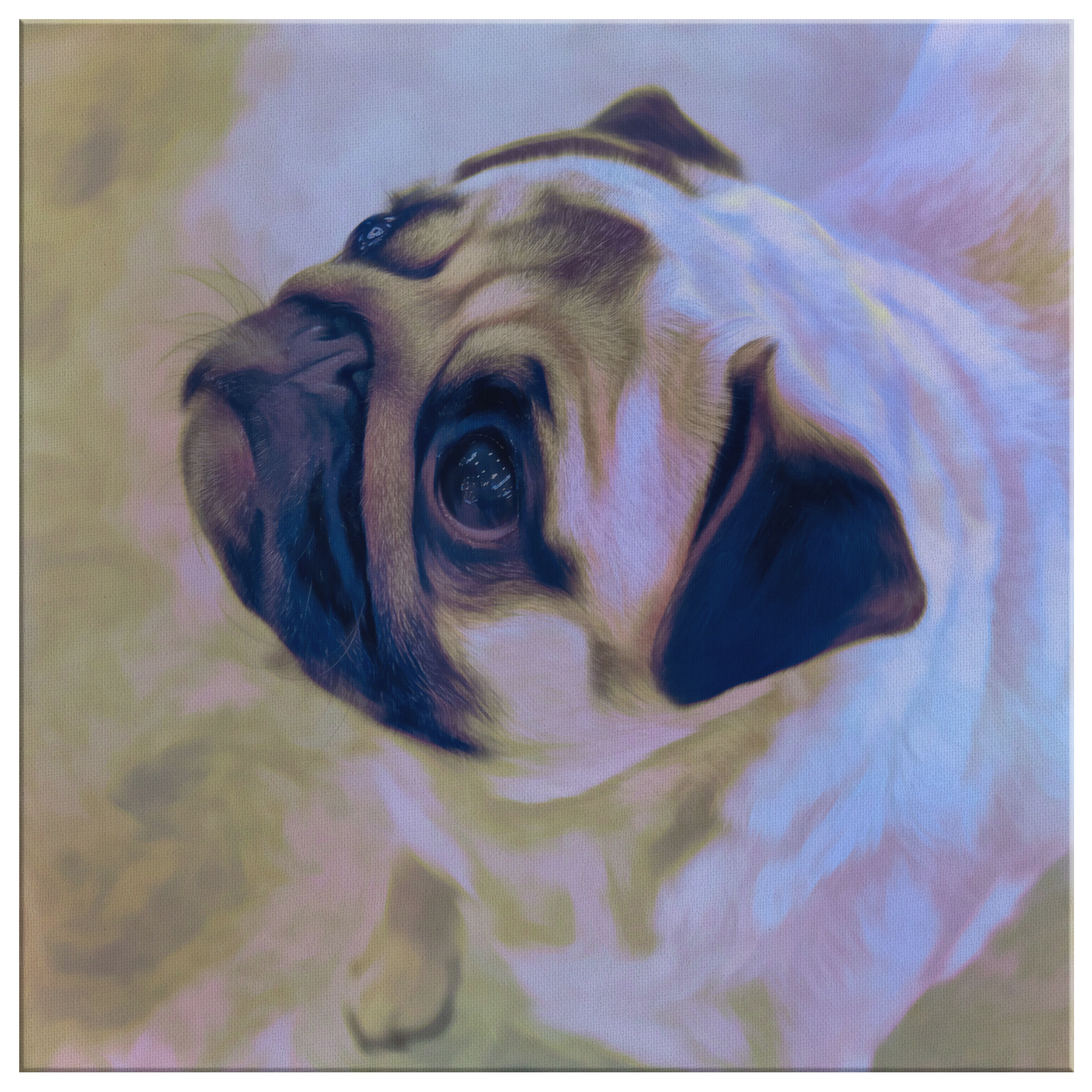 Buy Pug Wall Canvas Online | Roscoe & Charlie