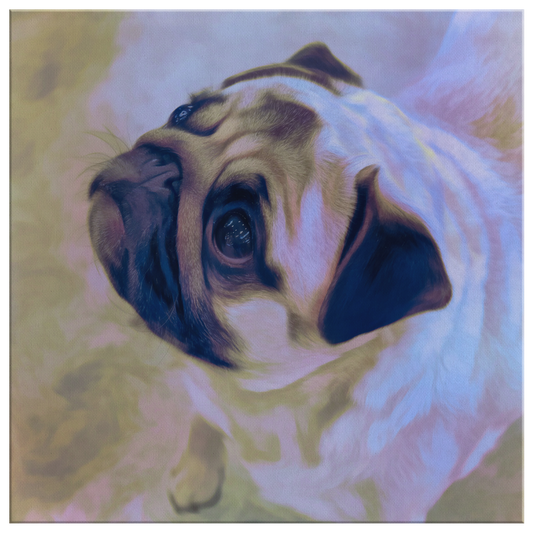 Buy Pug Wall Canvas Online | Roscoe & Charlie