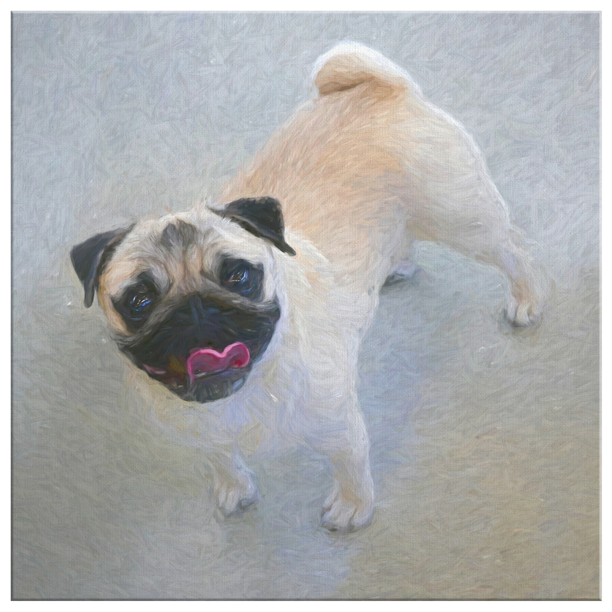 Buy Pug Wall Canvas Online | Roscoe & Charlie