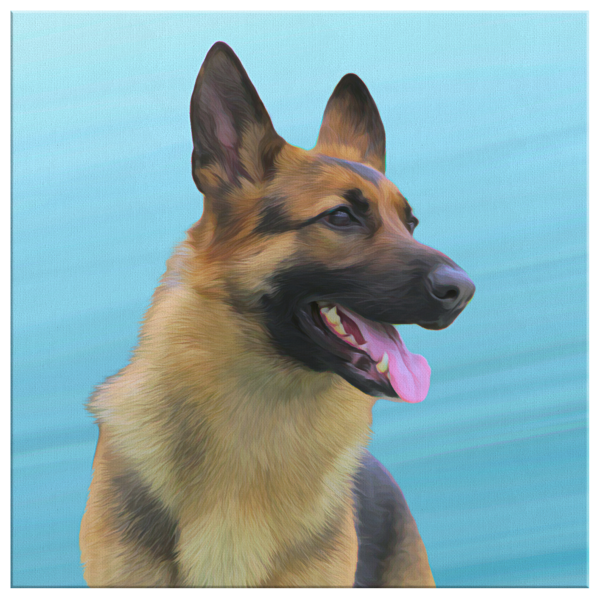 Buy German Shepherd Dog Wall Canvas | Roscoe & Charlie