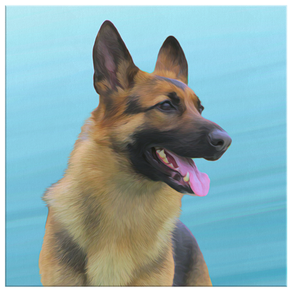 Buy German Shepherd Dog Wall Canvas | Roscoe & Charlie