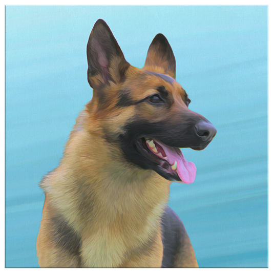 Buy German Shepherd Dog Wall Canvas | Roscoe & Charlie