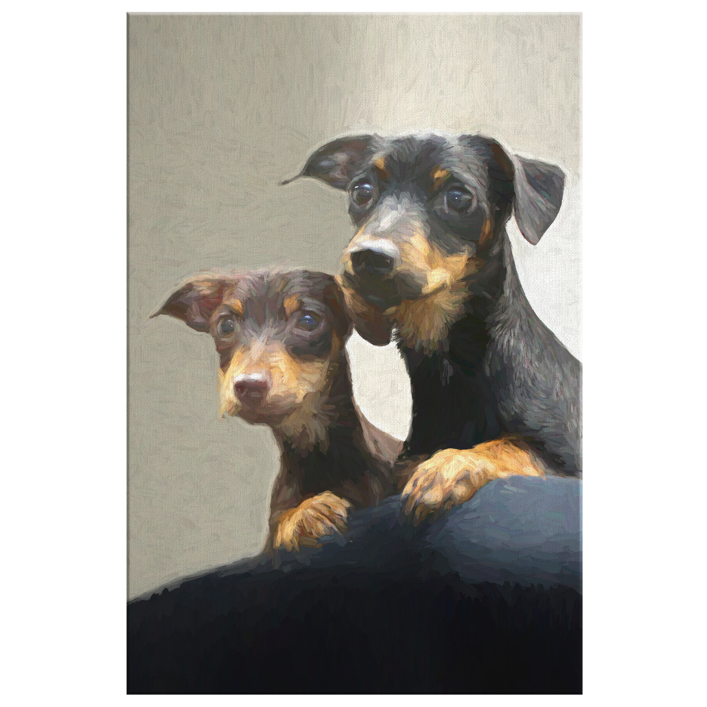 Buy Dachshund Wall Canvas | Roscoe & Charlie