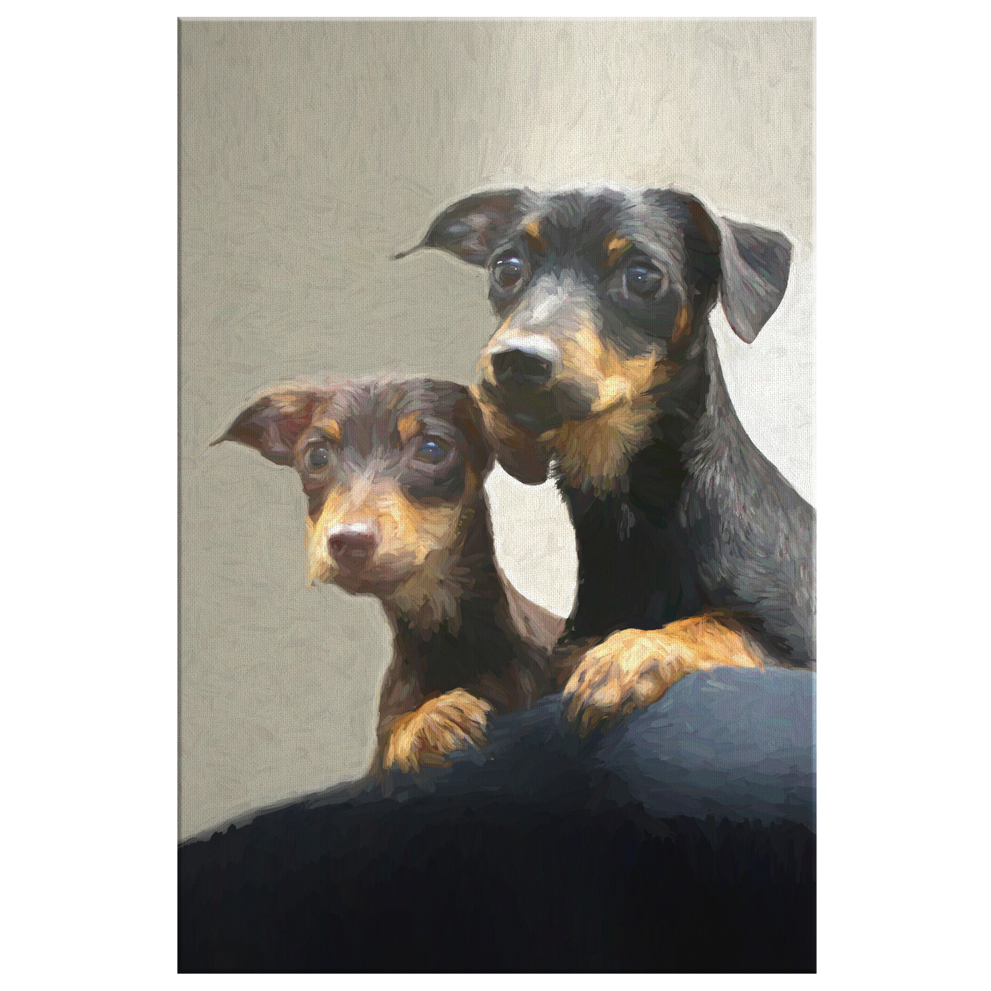 Buy Dachshund Wall Canvas | Roscoe & Charlie