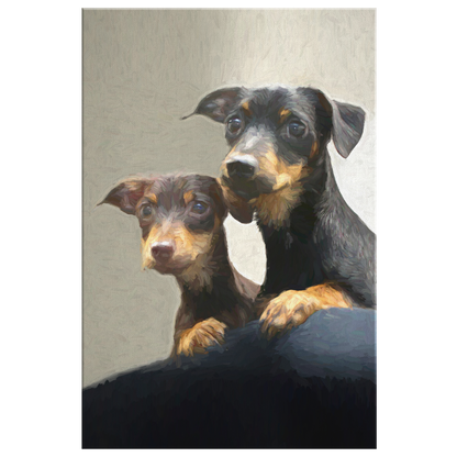 Buy Dachshund Wall Canvas | Roscoe & Charlie