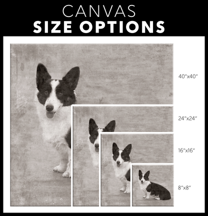 Cardigan Welsh Corgi Wall Canvas | Roscoe & Charlie