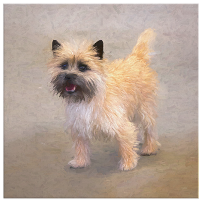 Ginger II Gallery Canvas | Dog Wall Art