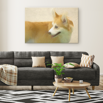 Shop for Corgi Wall Canvas online | Roscoe & Charlie