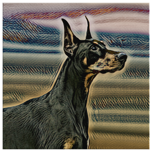 Buy Doberman Canvas Wall Art online | Roscoe & Charlie