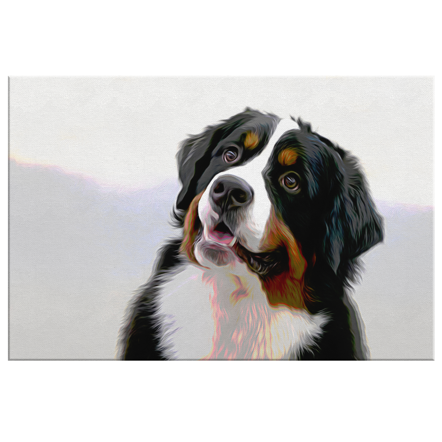 Buy canvas art with Bernese Mountain Dog prints online | Roscoe & Charlie