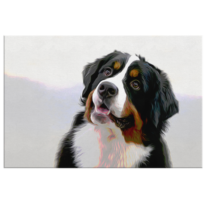 Buy canvas art with Bernese Mountain Dog prints online | Roscoe & Charlie