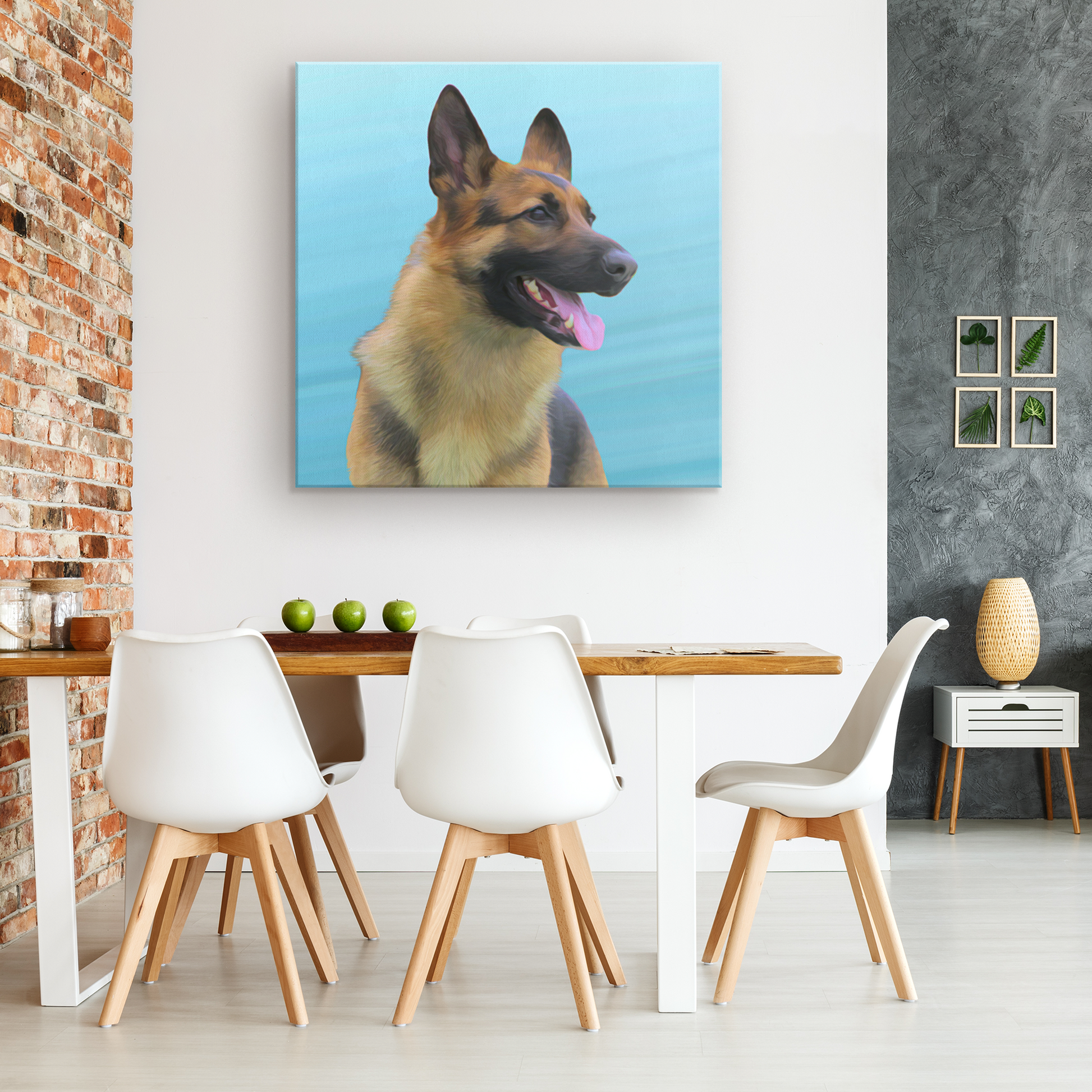 Shop for German Shepherd Wall Canvas | Roscoe & Charlie